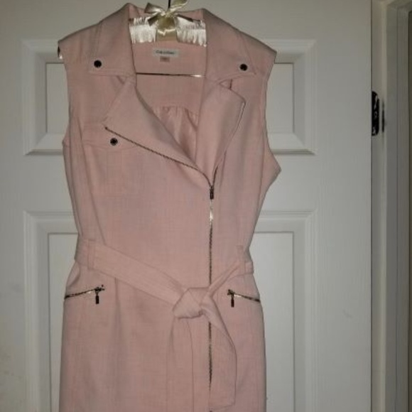 Calvin Klein Dresses & Skirts - Calvin Klein Belted Asymmetrical--Zip Sheath Dress